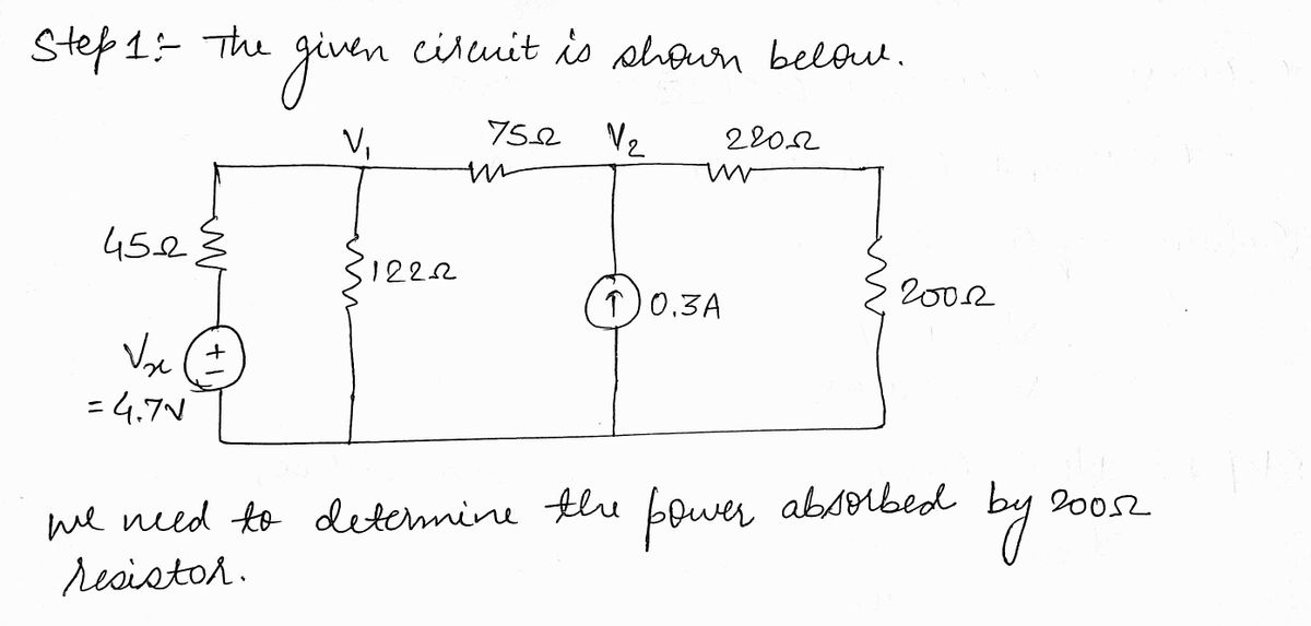 Electrical Engineering homework question answer, step 1, image 1